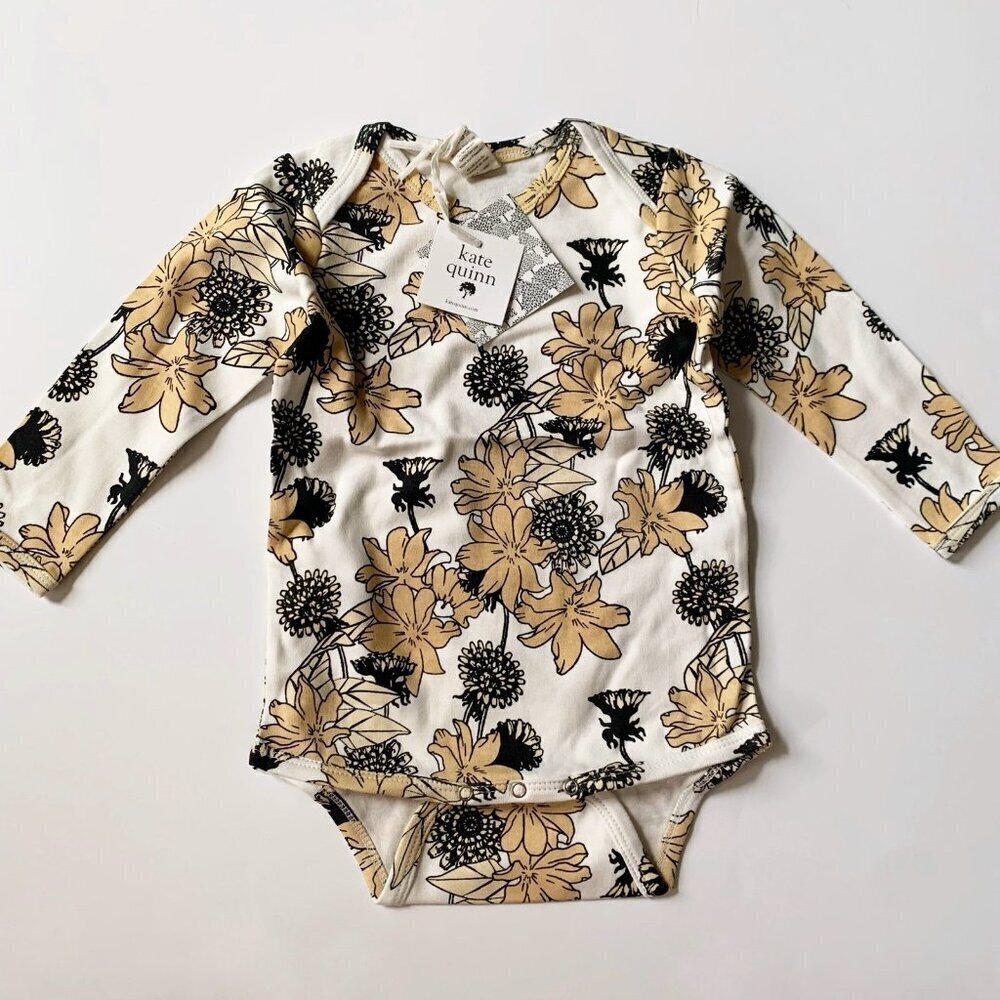NWT Kate Quinn Organics baby girl bodysuit 18-24 months